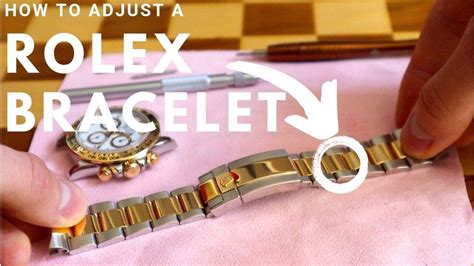 adjusting rolex band|how to adjust rolex watch band.